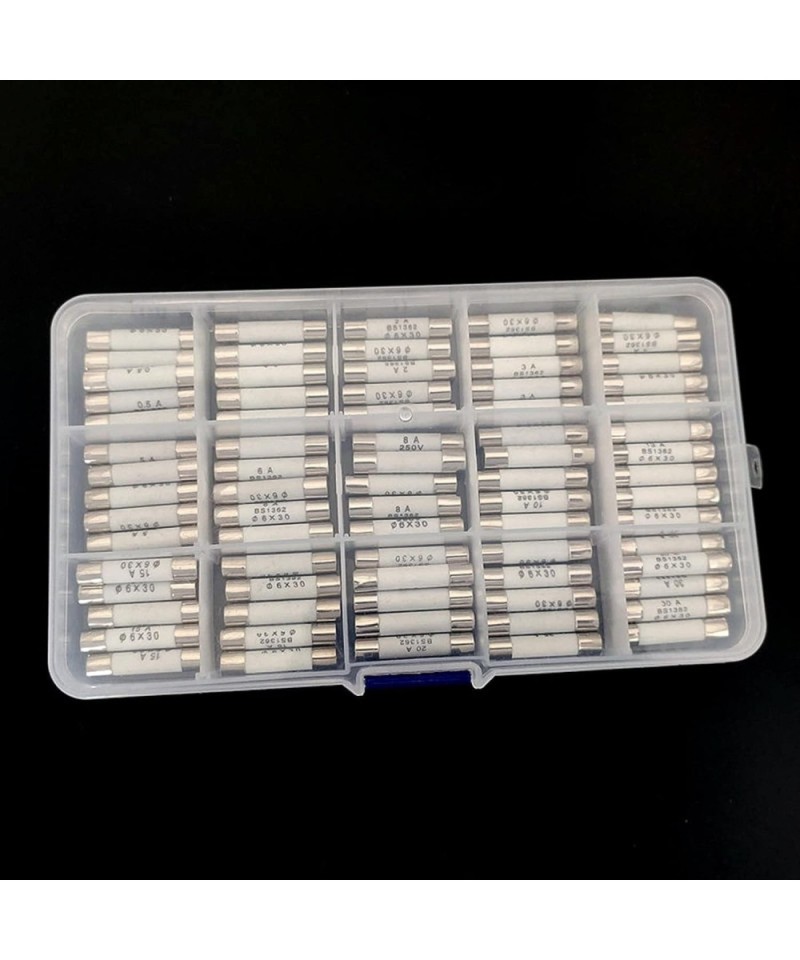 Fusibles Cerámicos De Acción Rápida - Lote De 10, 5x20 Mm, Varios Amperajes, 250V