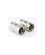 Adaptador RF de coaxial tipo N macho a macho, con rosca giratoria