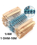 Resistencias de Filamento de Carbon 1/4W 1 Valor (10 Unidades)