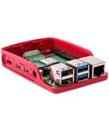 Contenedor para Raspberry pi 4 blanco y rojo