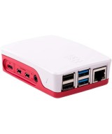 Contenedor para Raspberry pi 4 blanco y rojo