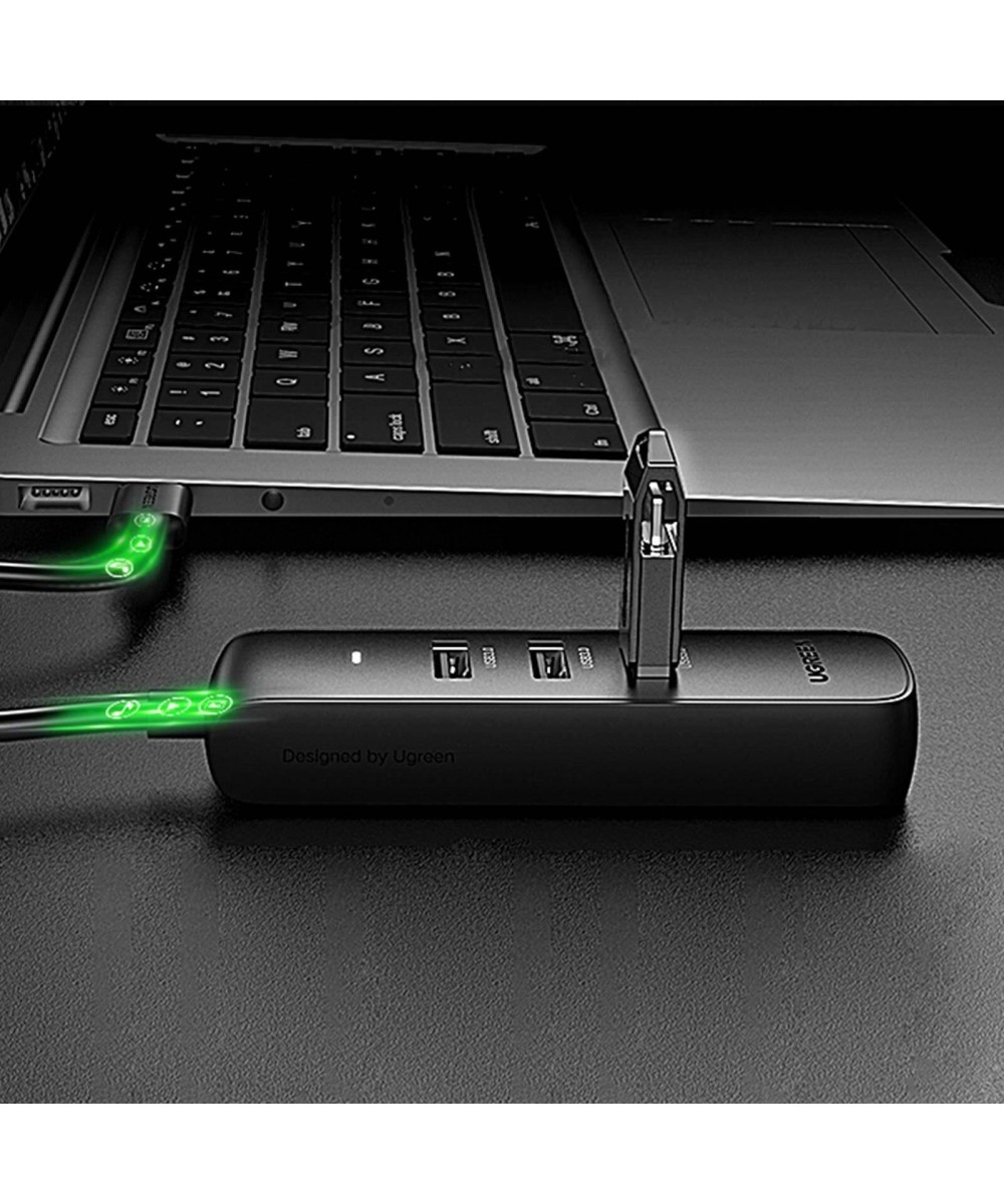 ADAPTADOR HUB DE USB A USB 2.0 Y RJ45 10/100M UGREEN