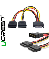 splitter de energia sata ugreen  sata 4 / 15 pin a 15 pin