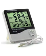 Termohigrometro Digital y Reloj HTC-2