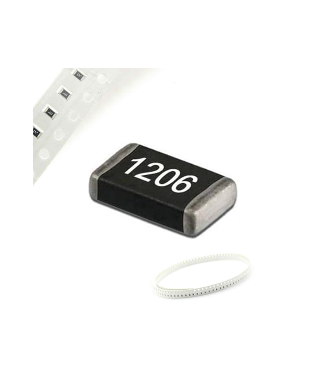Resistencia SMD 1% 1/8W 1206 0.1OHM - 10MOHM (5 unidades)