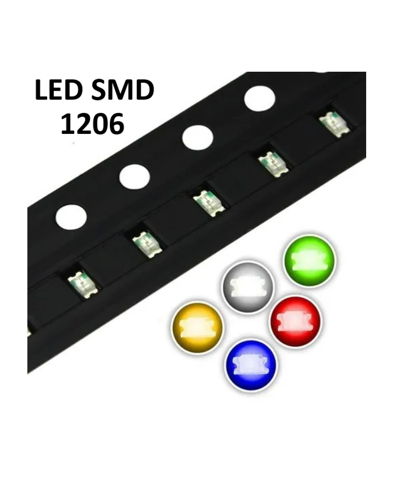 Diodos LED SMD 1206 10 unidades