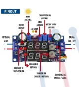 Controlador de carga solar MPPT DC-DC de 6-36V a 1.25-32V 5A