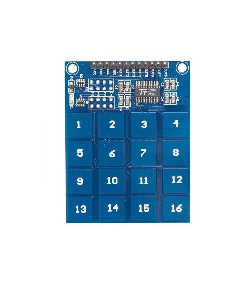 Teclado digital capacitivo touch 16 teclas TTP226