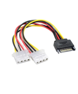 Adaptador de SATA a energia Molex a 4 pines doble