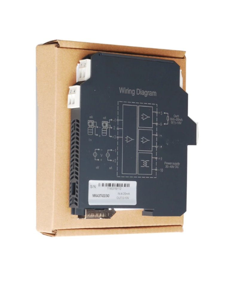 Aislador de señal analógico, 12-24V de 4-20mA, 1 en 1, 0-10V