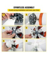 Generador de viento 500W 12V  Aerogenerador VEVOR