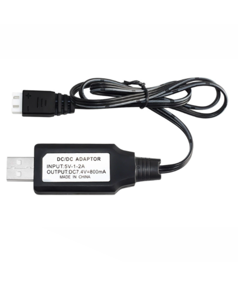 Cargador usb para bateria de litio 3 pines 7.4V