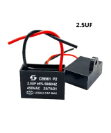 Capacitor de arranque de motor de ventilador CBB61 450V 0.8UF - 25UF