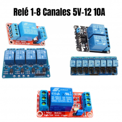 Modulo Rele 5-24V 10A 1 - 8...