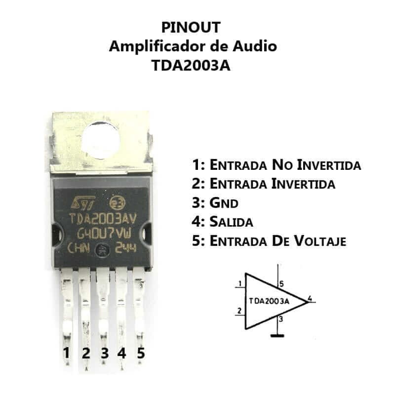 Amplificador De Audio TDA2003A