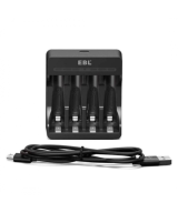 CARGADOR DE BATERÍAS DE LITIO EBL PARA BATERIAS AA / AAA DE 1.5V