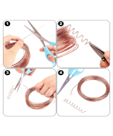 Alambre de cobre 18Ga 1.2mm sin recubrimiento (1Metro)