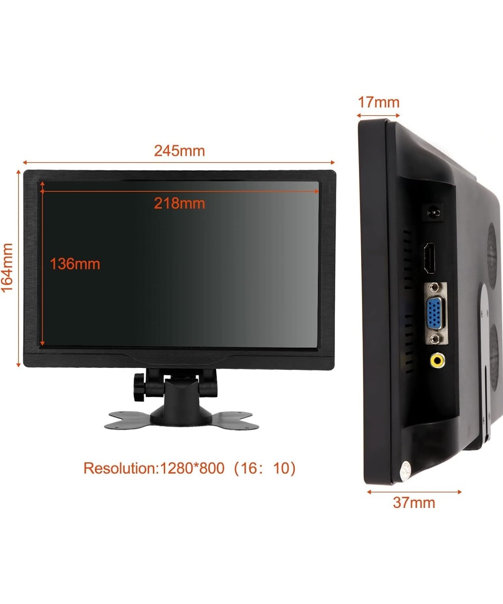 Pantalla tactil de 10.1 pulgadas HDMI, VGA, AV con altavoz incorporado