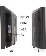 Pantalla tactil de 10.1 pulgadas HDMI, VGA, AV con altavoz incorporado