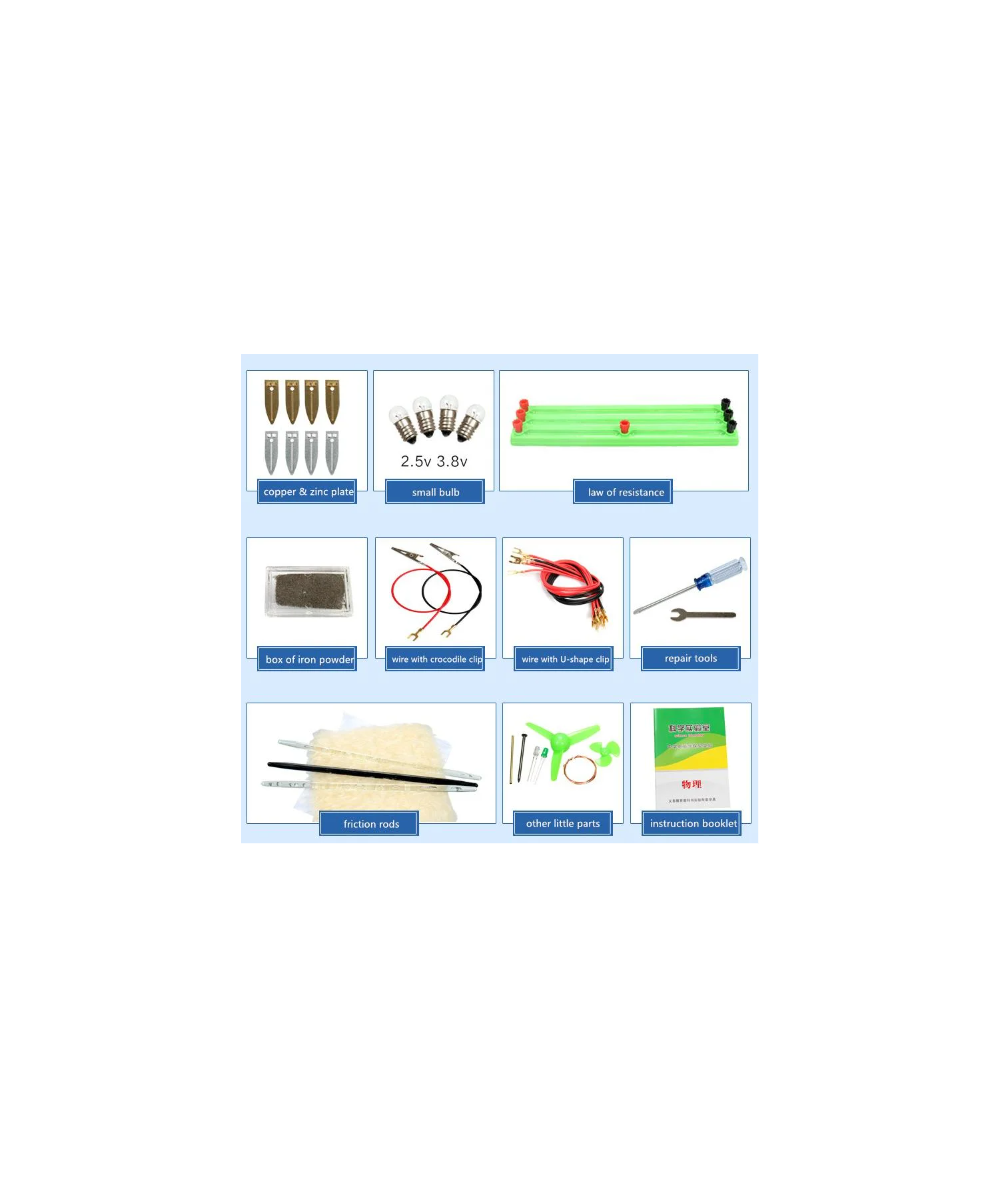 Kit de experimento de electricidad y magnetismo