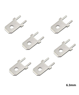terminales metalicas para pcb 4.8MM y 6.3MM 10 unidades