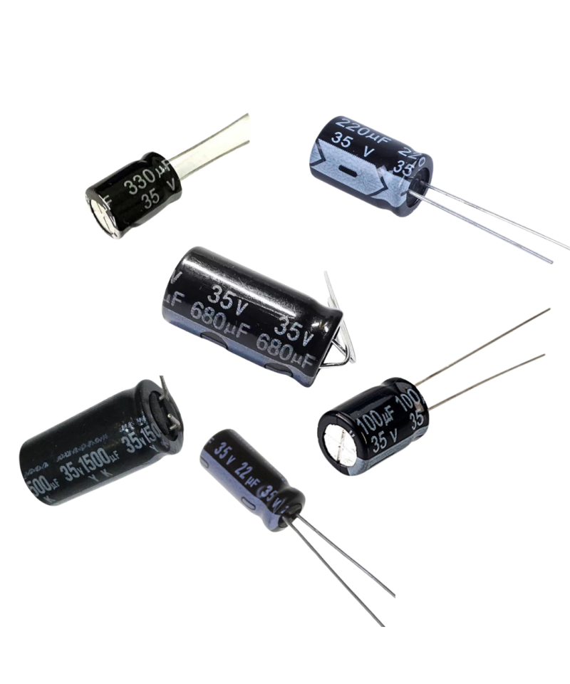 Capacitores Electroliticos 22uf-1500uf 35V (5 Unidades)