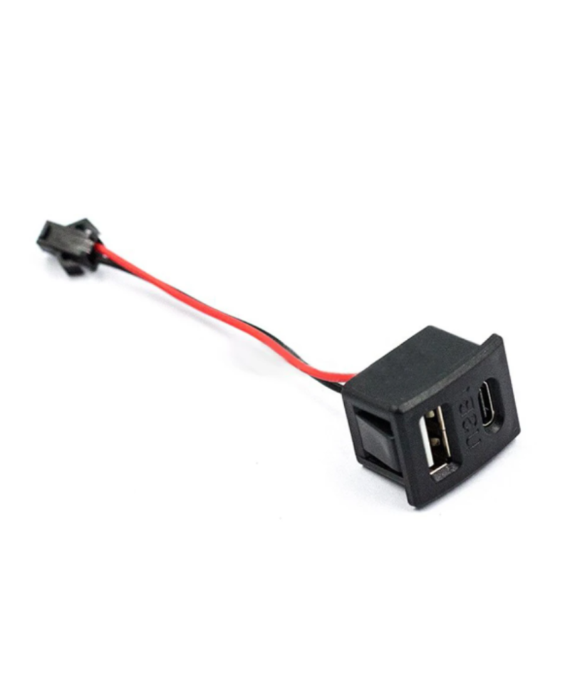 Puerto USB y USB tipo C con cable