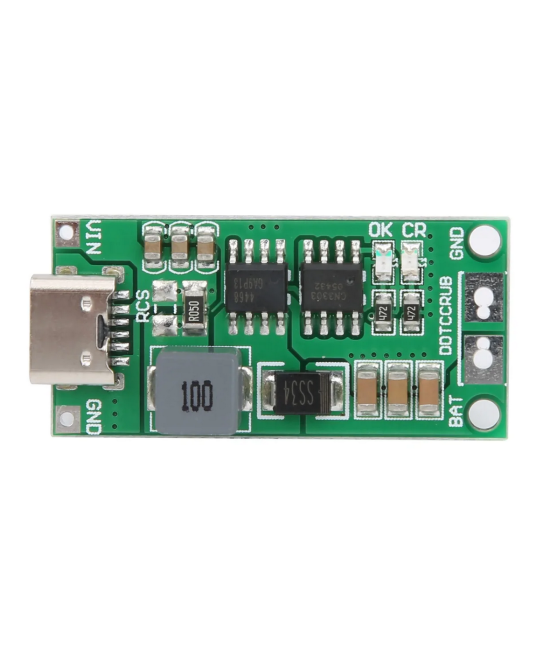 Cargador de batería de litio BMS 2S - 3S USB-C 7.4V 1A Y 11.1V 1A