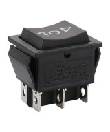 Interruptor momentaneo KCD4 T105/55, 3 posiciones ON-OFF-ON 6 pines