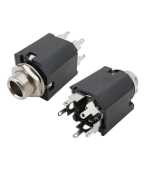 Conector hembra 5 pines para audio 6.35mm 1/4 Mono/Stereo
