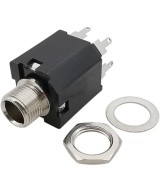 Conector hembra 5 pines para audio 6.35mm 1/4 Mono/Stereo