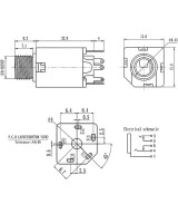Conector hembra 5 pines para audio 6.35mm 1/4 Mono/Stereo