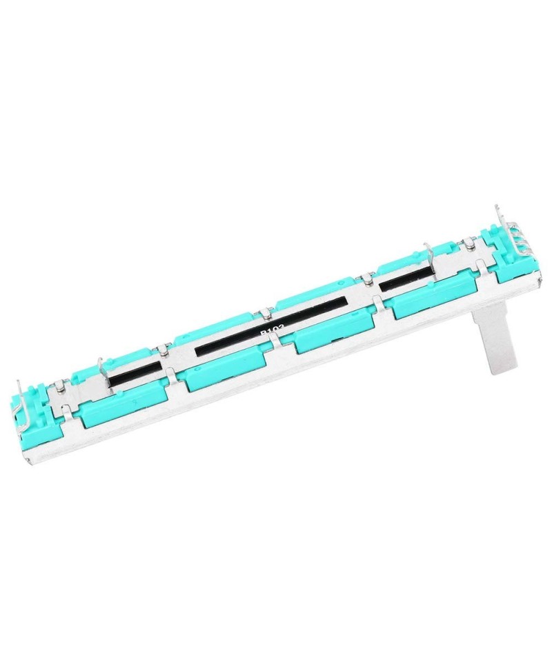 Potenciometro deslizante recto de doble canal 10K 75mm