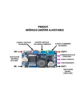 Estabilizador / regulador descendente de voltaje DC-DC LM2596S 1.25-30V 2A