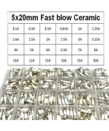 Fusible Ceramico 0.1-30A 250V 5X20 MM (1U)