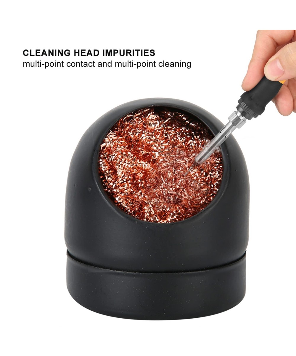 bola de alambre para limpieza de cautin mas base metalica