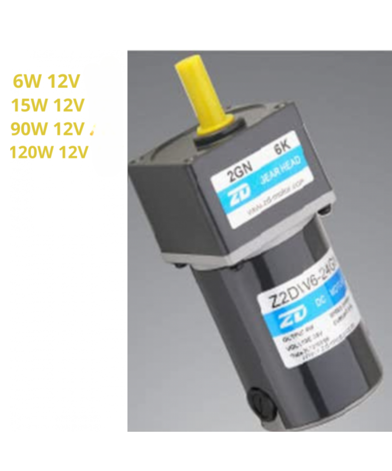 Motor con caja reductora 6W - 15W 12V