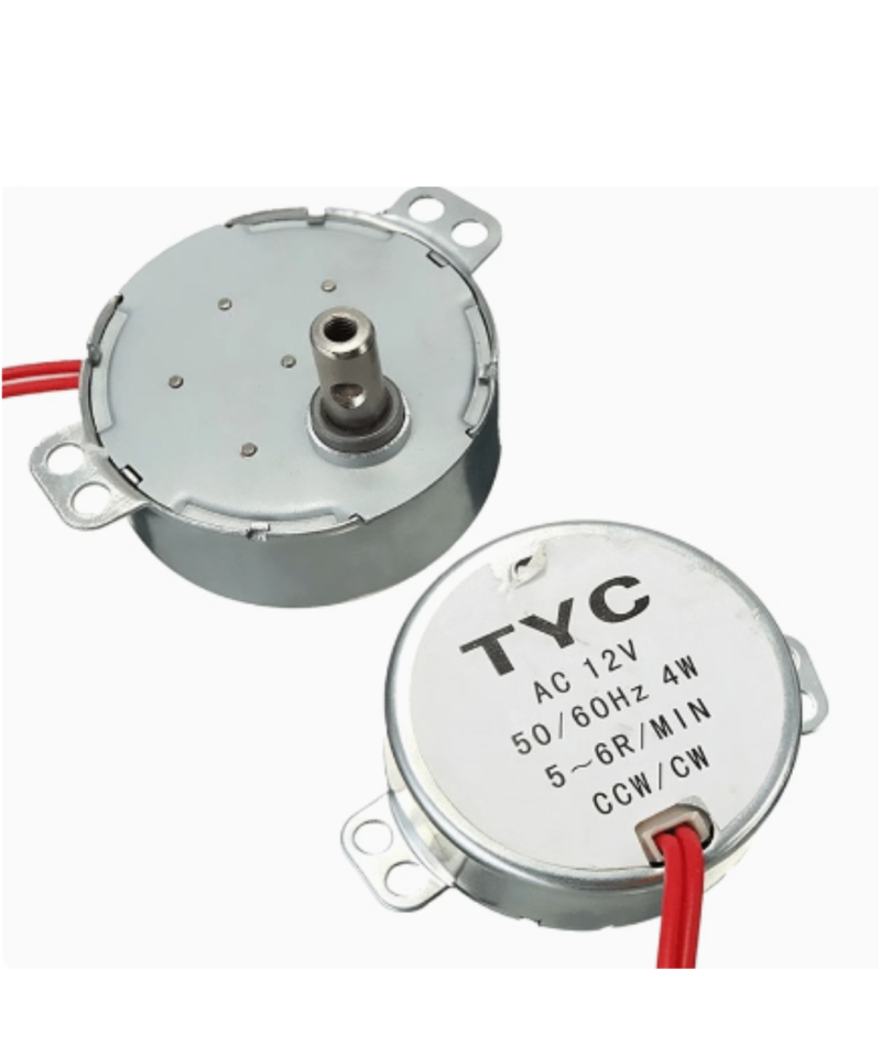 mini motor sincrono AC 12V y AC 100 - 127V