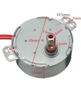 mini motor sincrono AC 12V y AC 100 - 127V