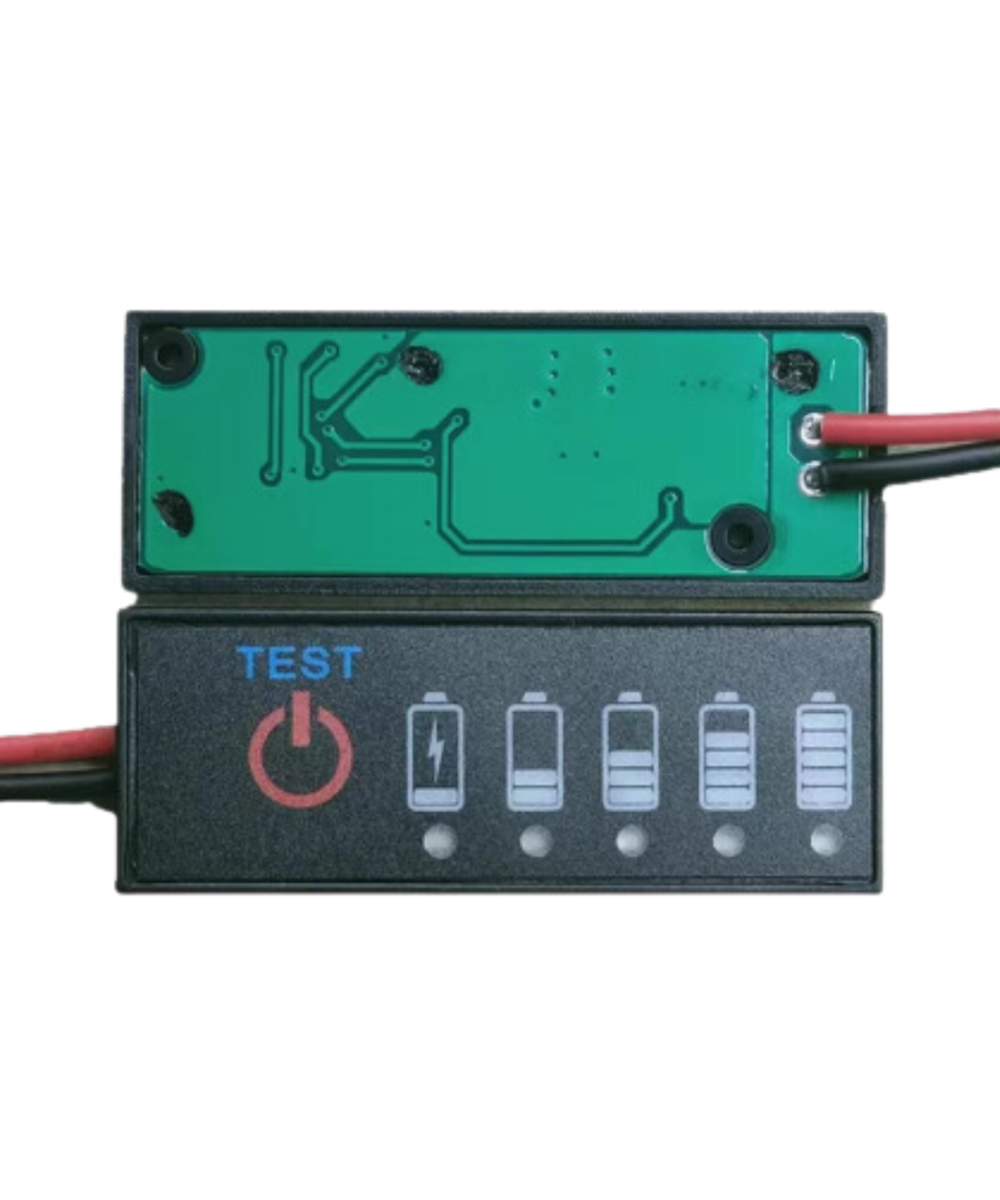 Indicador de voltaje en baterias de acido y litio