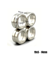 Imán de neodimio tipo anillo 19x5 - 14mm (2U)