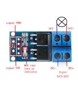 Modulo de control PWM para motor 400W 15A 5V-36V