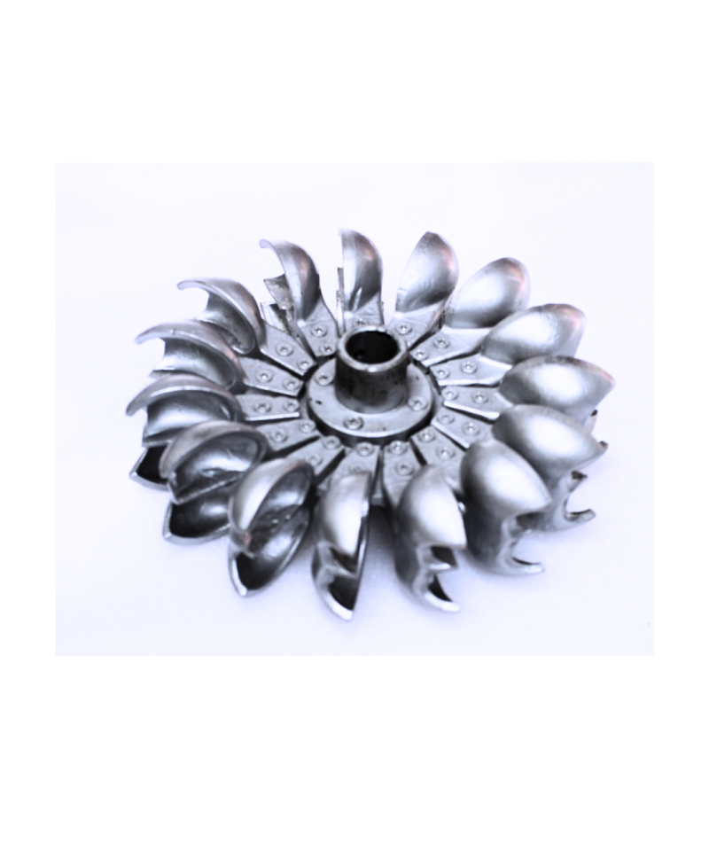 Turbina de agua pelton 8’’ diámetro 15 aspas