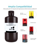 Resina de fotopolímero de curado UV ELEGOO 1000g 405nm para impresoras 3D