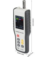 Medidor de calidad de aire (contador de particulas) recargable HTI HT-9600