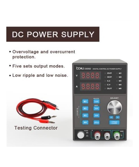Fuente de alimentación variable 30V 5A BAKU BK-3305D