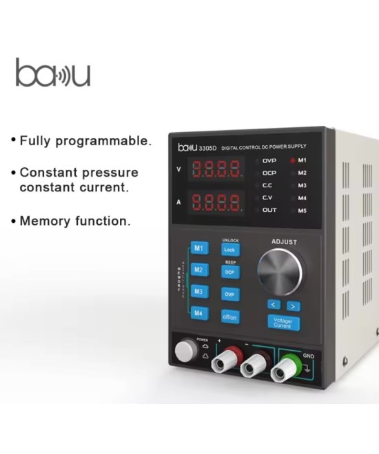 Fuente de alimentación variable 30V 5A BAKU BK-3305D