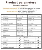 Multimetro digital recargable tactil BAKU BA-8233 PRO