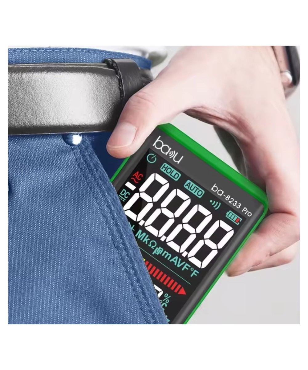 Multimetro digital recargable tactil BAKU BA-8233 PRO