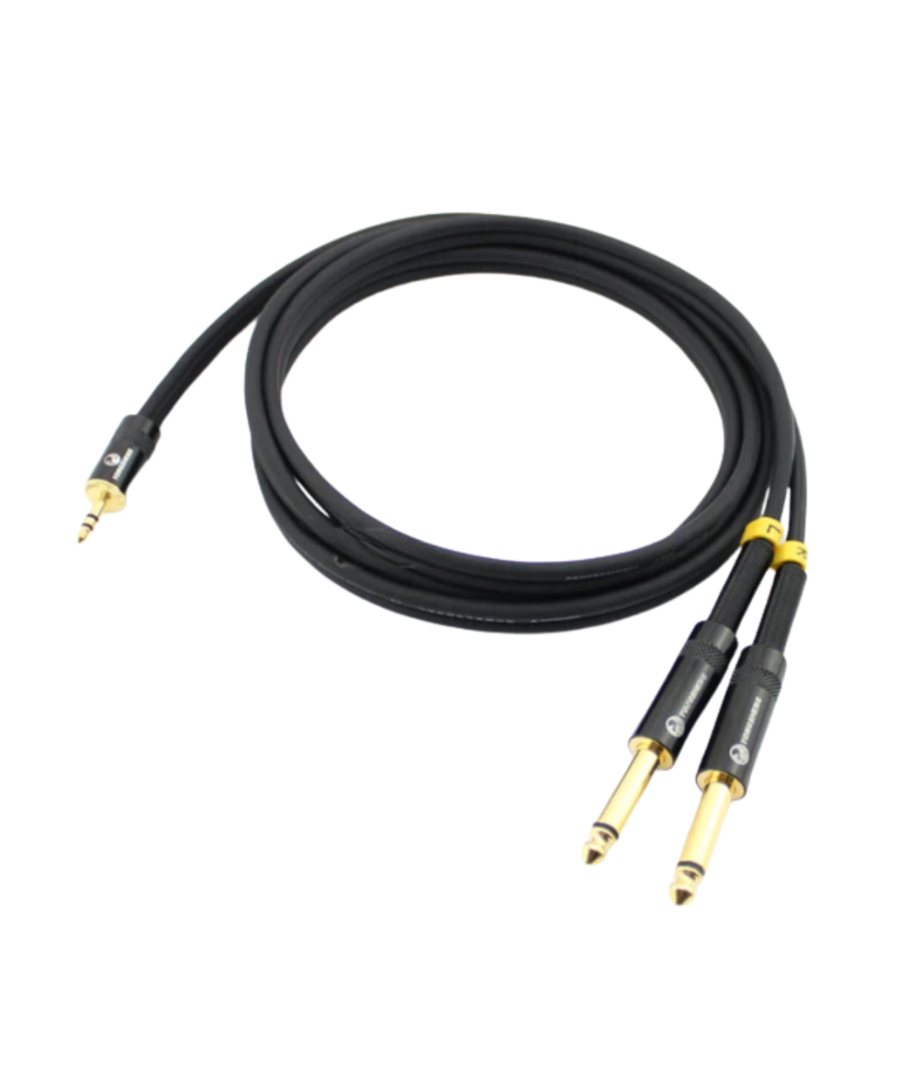 Adaptador de Audio 3.5mm Macho a 1/4 (6.35mm) Doble Macho 1.5M